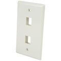 Startech.Com Dual Outlet RJ45 Universal Wall Plate White PLATE2WH